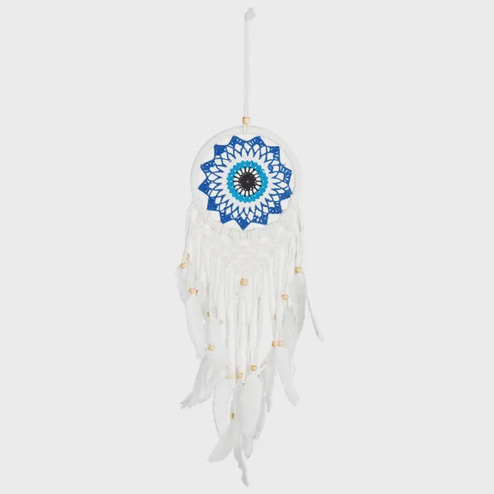 Macrame Crochet Evil Eye Dreamcatcher 64226