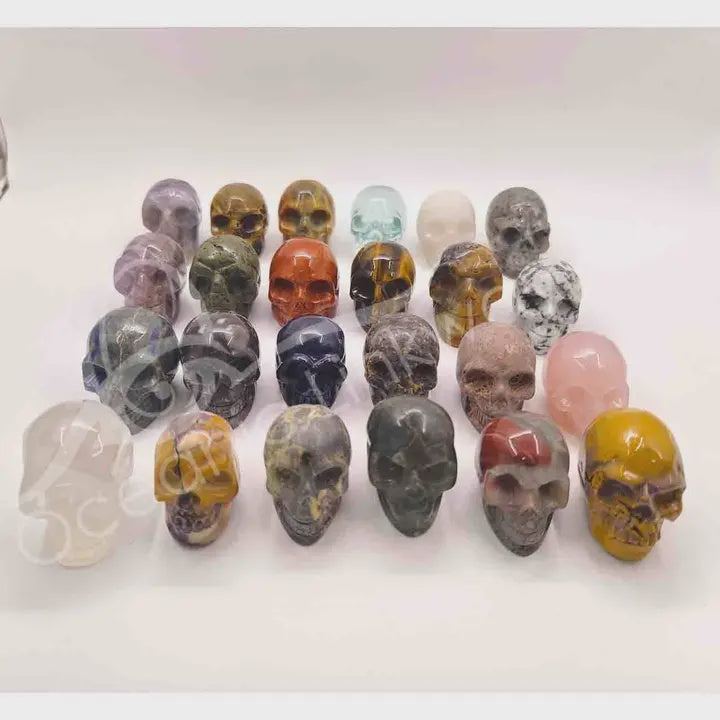 Gemstone Carved Skull - Assorted