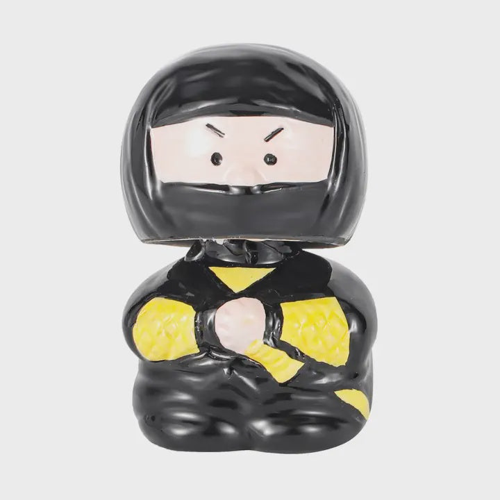 Ceramic Ninja Bobble Head