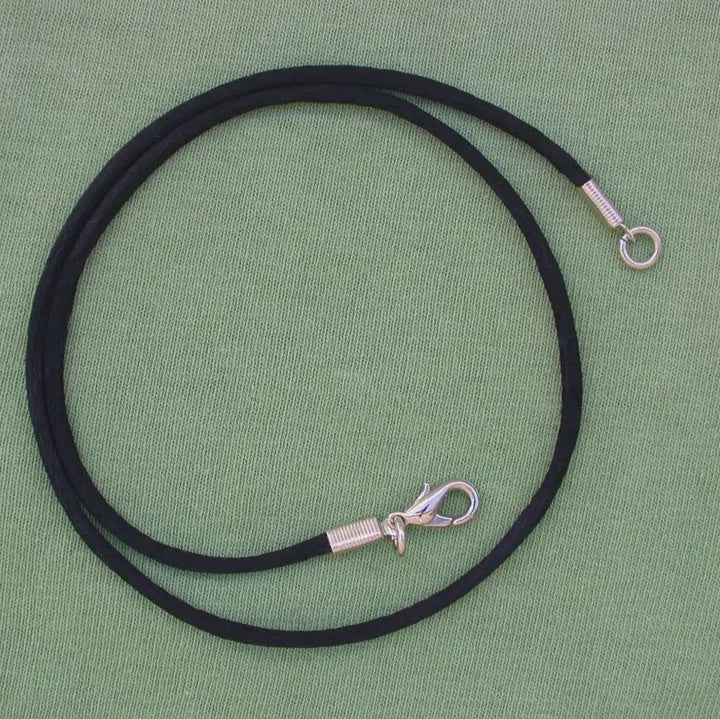 Black Silk Cord Necklace
