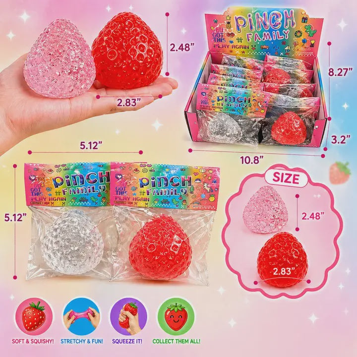 Strawberry Squishy - Soft & Stretchy Stress Toy