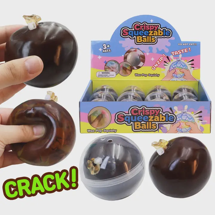 Chocolate Crunchy Crispy Cracking Clay Squishy Ball