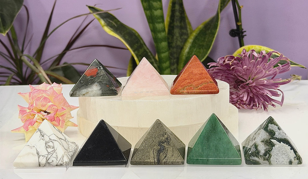 Natural Gemstone Crystal Pyramid