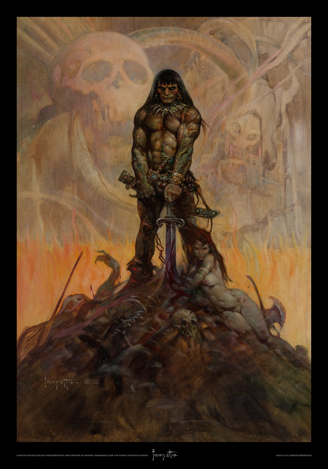 Frank Frazetta Poster- Barbarian- 4C15