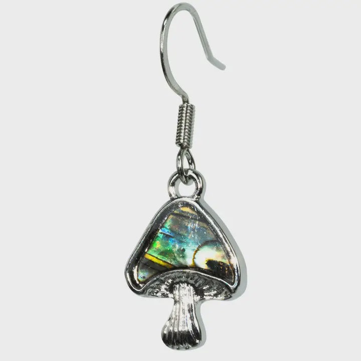 Abalone Mushroom Shape Earrings E1781