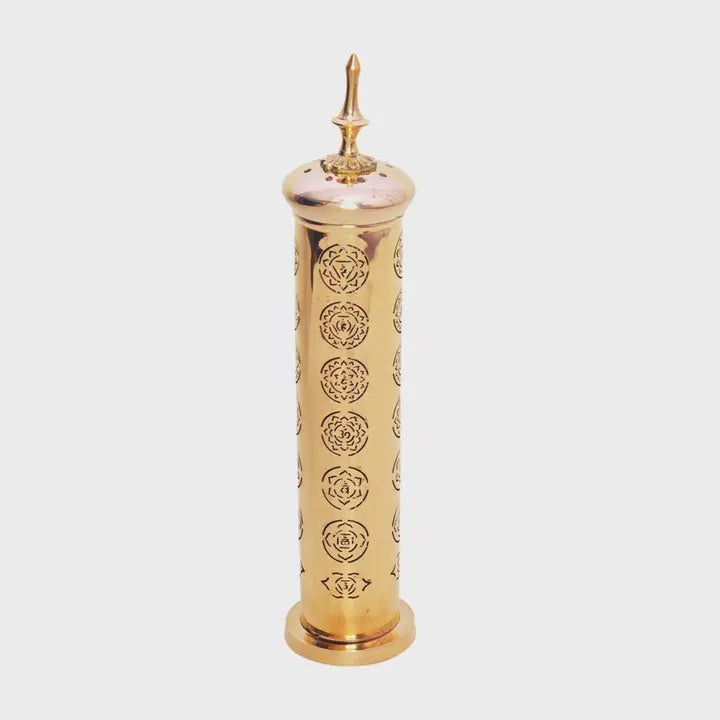 Brass Incense Burner Tower (7 Chakras)