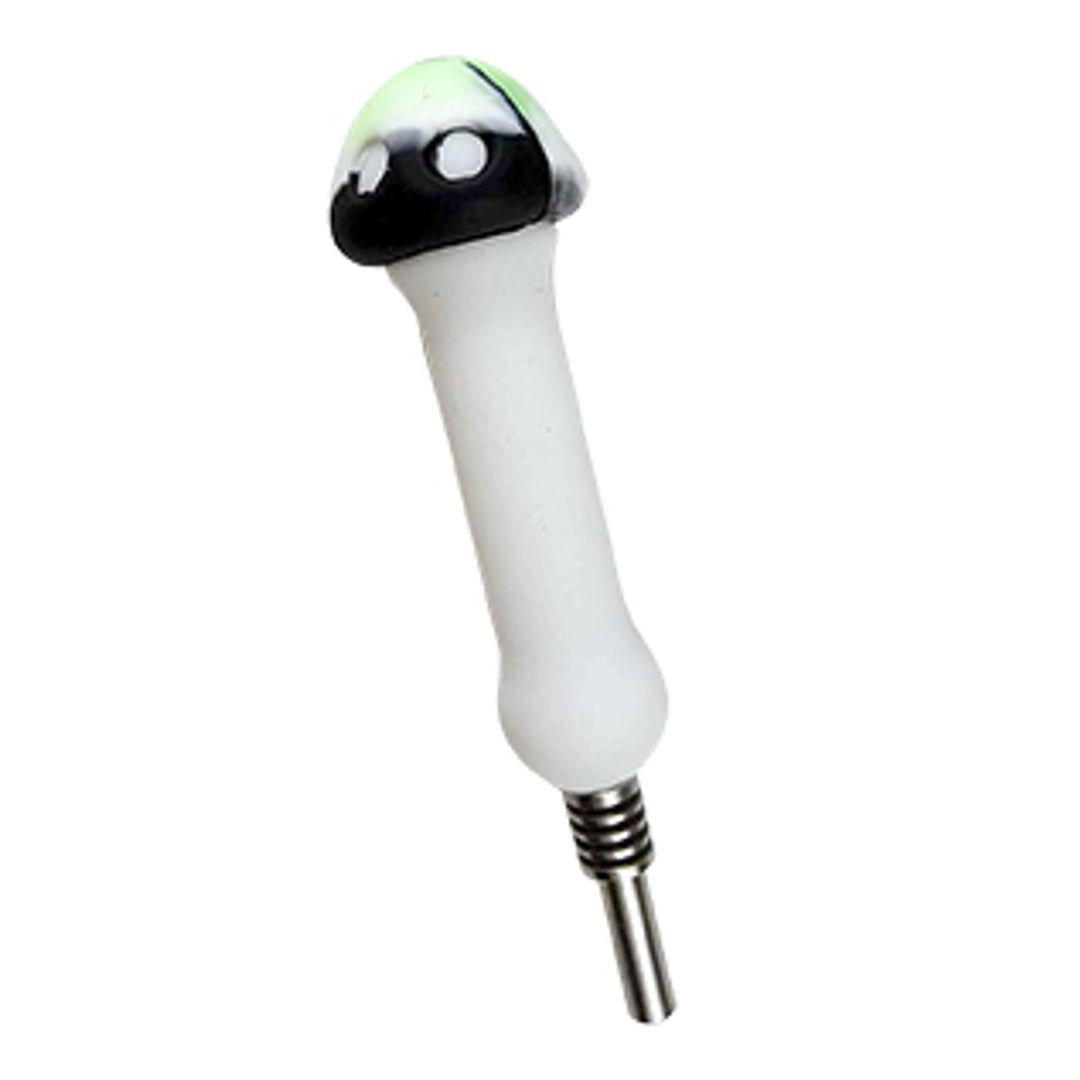 Honey Collector - Silicone - Mushroom - 10mm - Titanium Tip