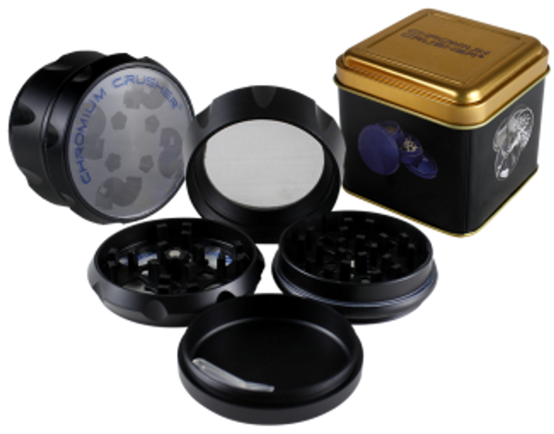 Chromium Crusher Grip 2.5" 4pc Clear Top  Grinder
