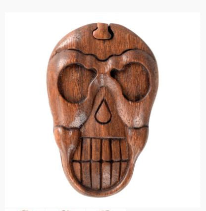 Benjamin - Wooden Skull Puzzle Box