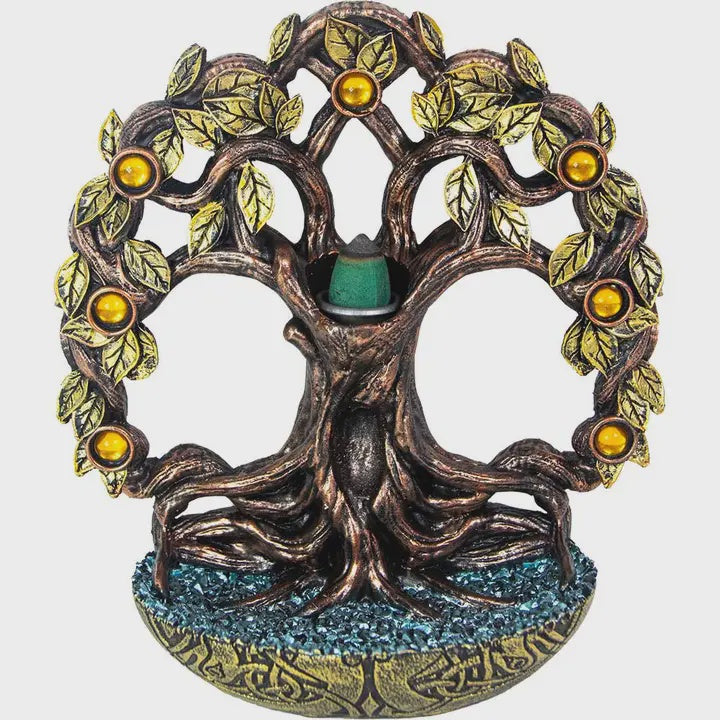 Gem Tree of Life Backflow Incense Burner 89797