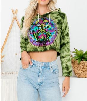 Kathmandu - "Mushroom Peace Roots" Tie Dye Hoodie