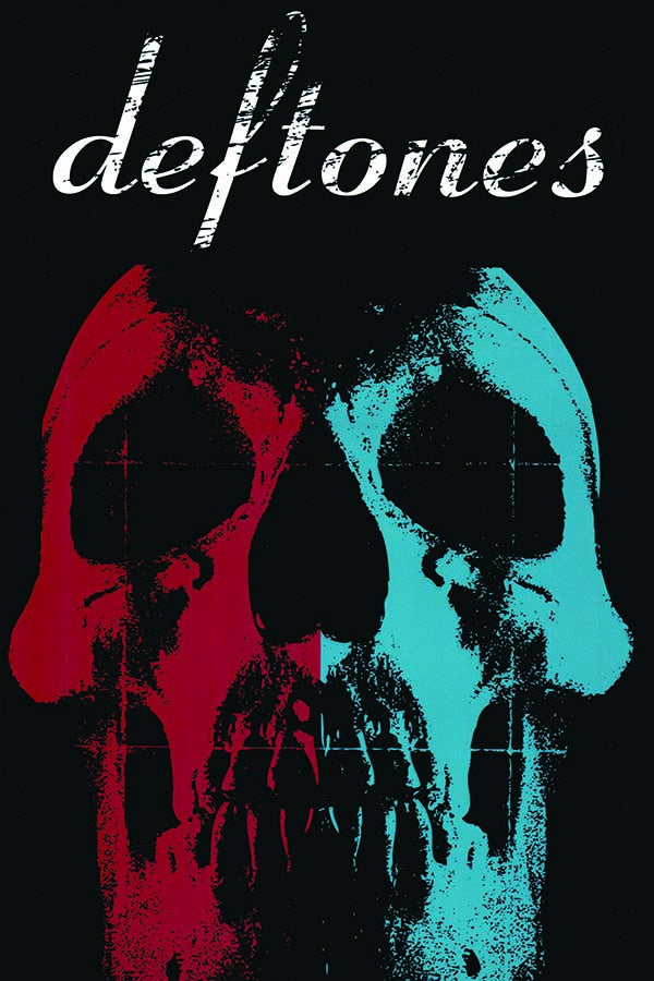 Deftones Blue Red Skull Poster