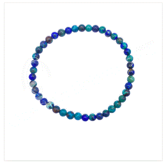 Azurite Malachite Beaded Bracelet