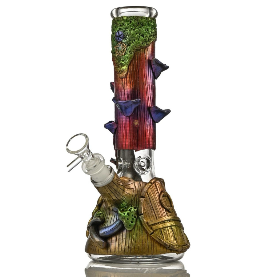 3D BEAKER ‘HAND PAINTED SATANIC’ Water Pipe