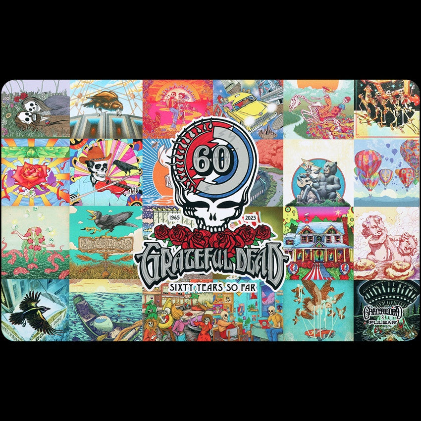 The Grateful Dead x Pulsar DabPadz Fabric Top Dab Mat | 60th Anniversarry | 16"x10"
