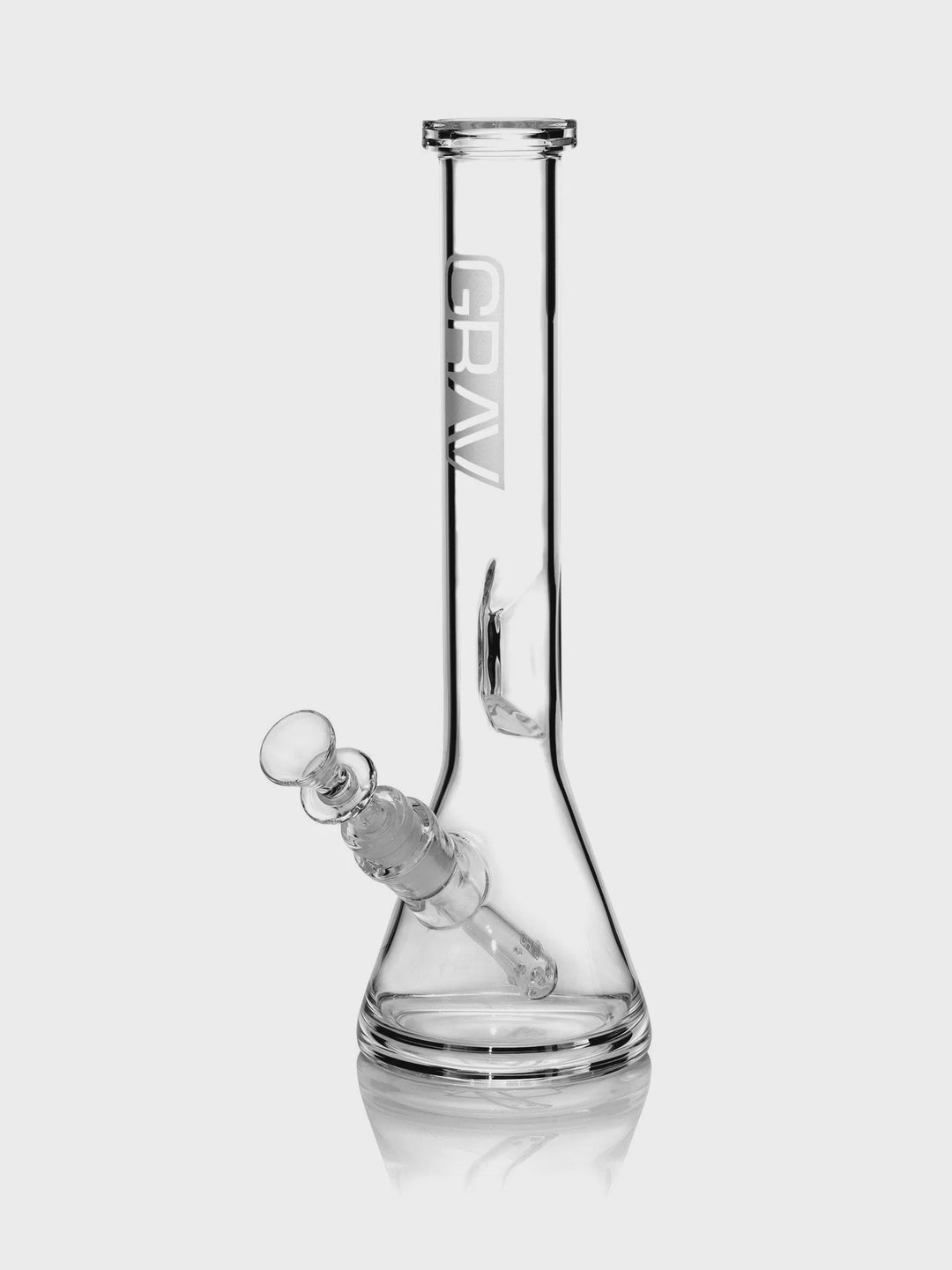 Grav Medium Clear Beaker Base Water Pipe