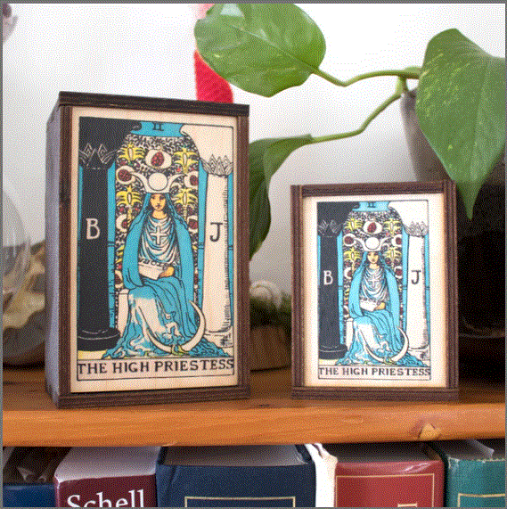 Most Amazing - The High Priestess Tarot Card Wooden Box