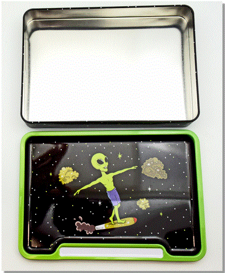 Alien Tin Rolling Tray Box