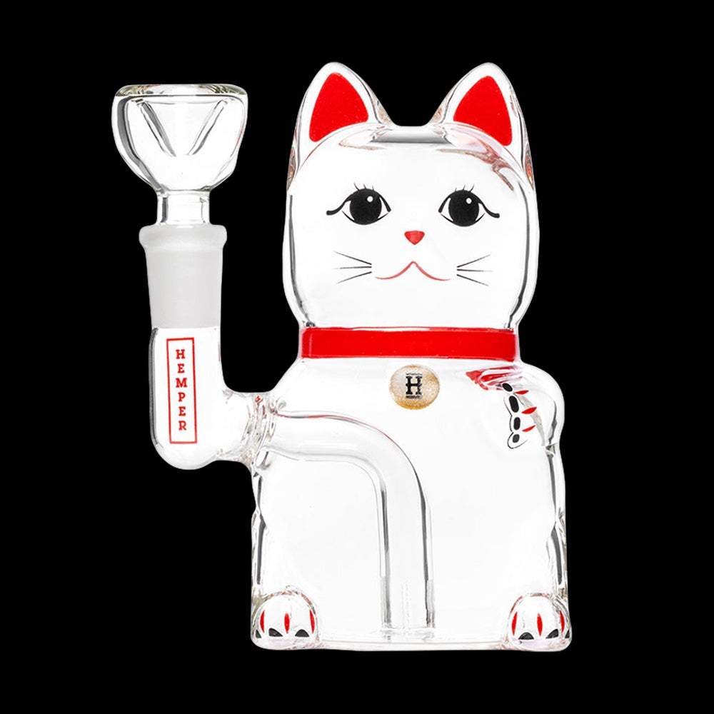 Hemper Lucky Money Cat Glass Water Pipe
