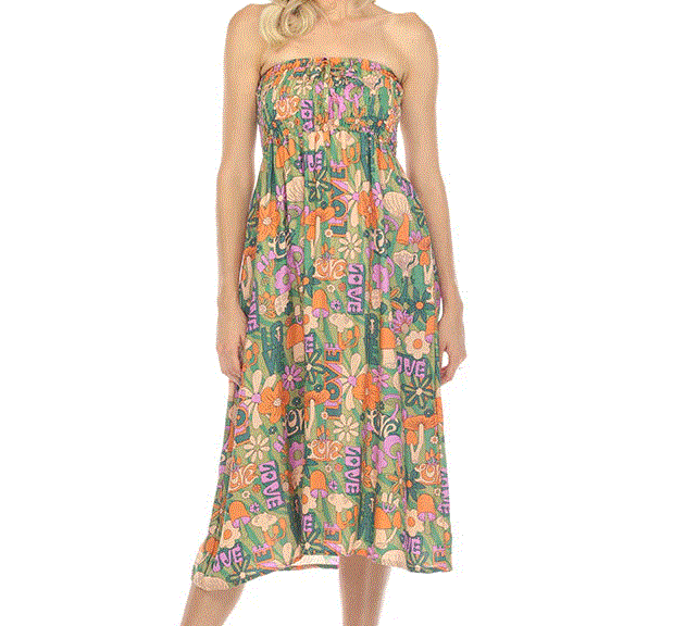 Lakhay's - Mushroom Love Print Maxi Skirt or Dress