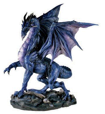 Pacific - Midnight Dragon Statue Y7041