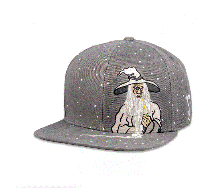 Grassroots - Toking Wizard Gray Snapback Hat