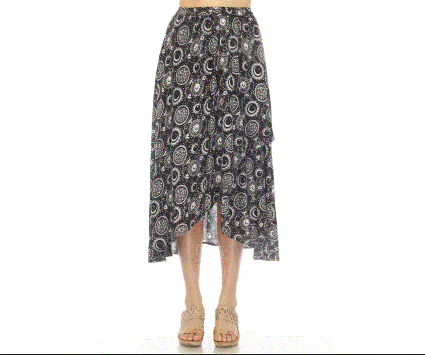 Lakhay's - Celestial Flowy Circle Skirt