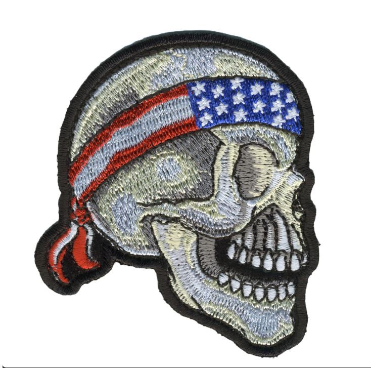 Hot Leathers - Skull Profile Patch 3"