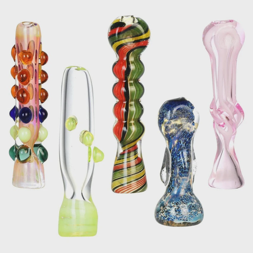 High End Worked Glass Chillum - Assorted Styles