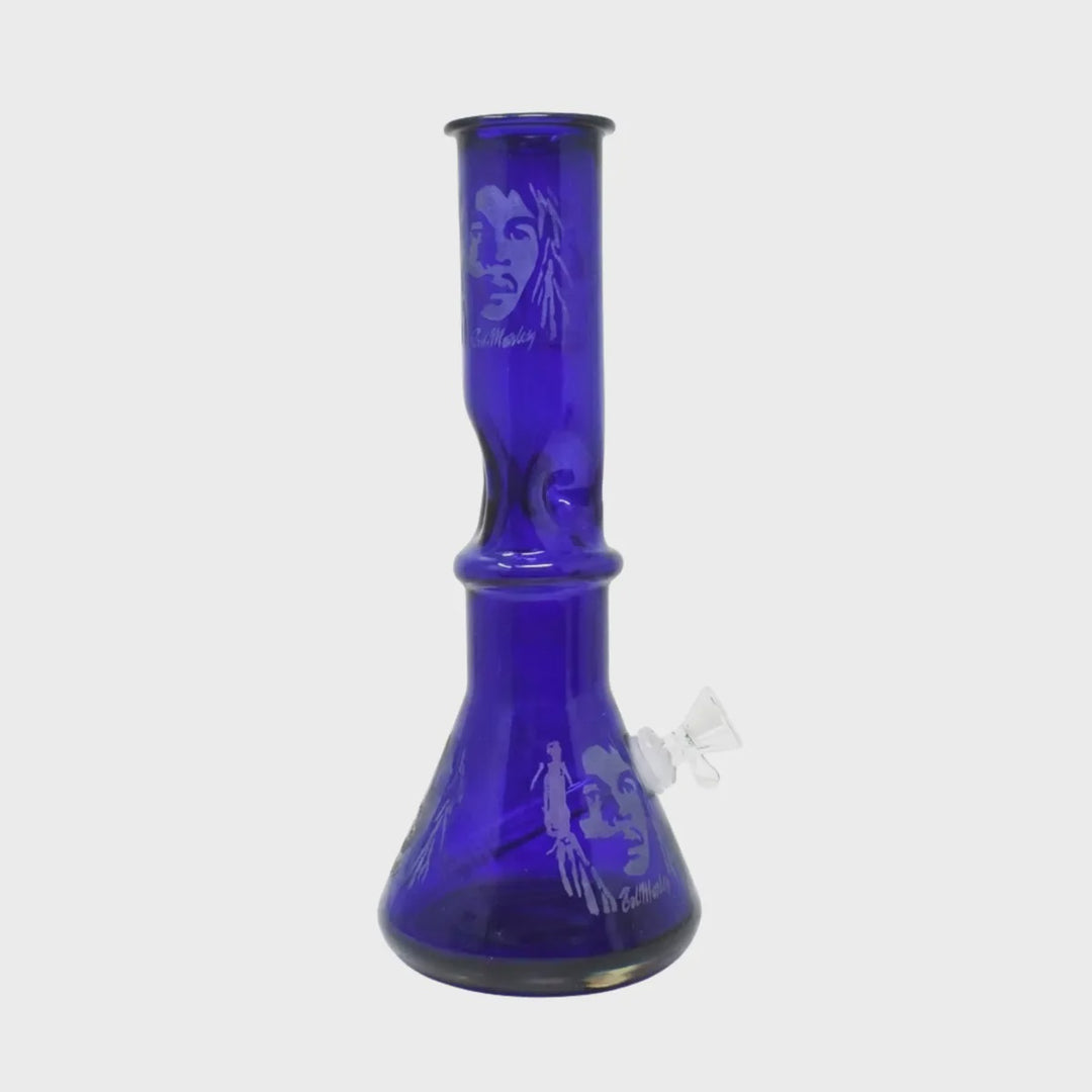 Frosted Bubble Base Soft Glass Water Pipe - ICE58105-54G
