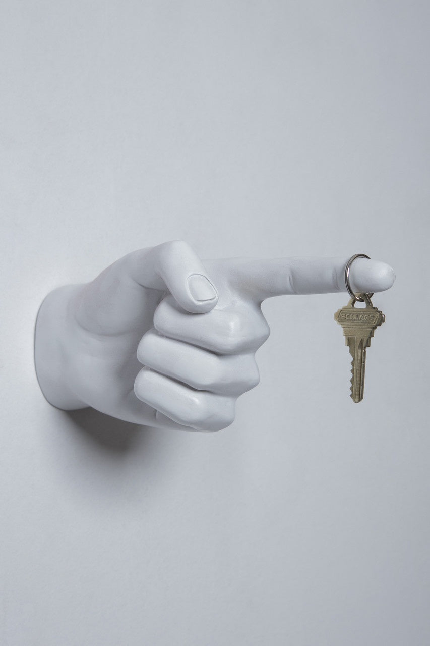 Interior Illusions Plus One Finger Pointing Hand Wall Mount - 8" long