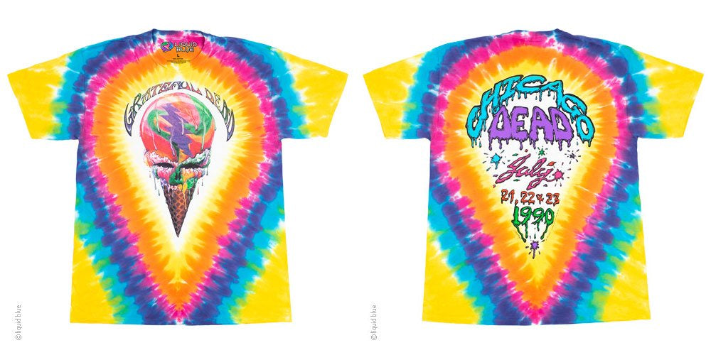 Liquid Blue - Ice Cream Cone SYF Tie Dye T-Shirt