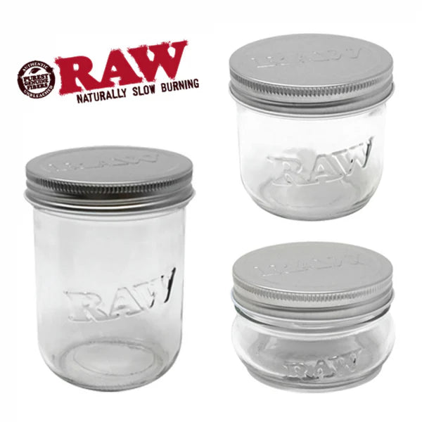 Raw Smell Proof Glass Mason Jar