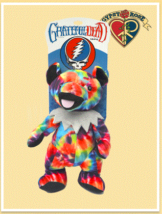 Grateful Dead Tye Dye Dancing Bear Toy Pet