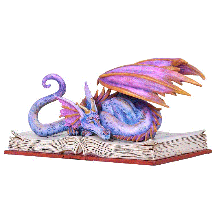 Pacific - Book Wyrm Statue 12626