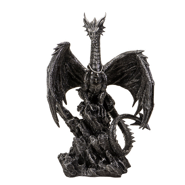 Pacific - Large Quicksilver Dragon Statue