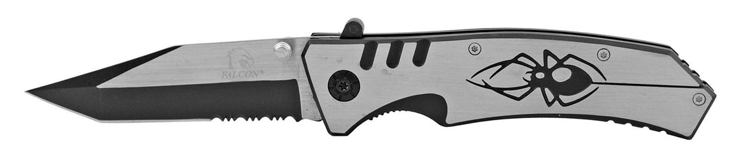 4.75" Black Widow Stainless Steel Folding Knife