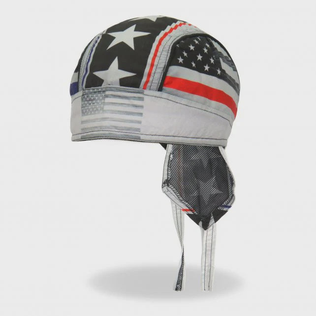 Thin Line Stars and Stripes Flag Lightweight Head Wrap