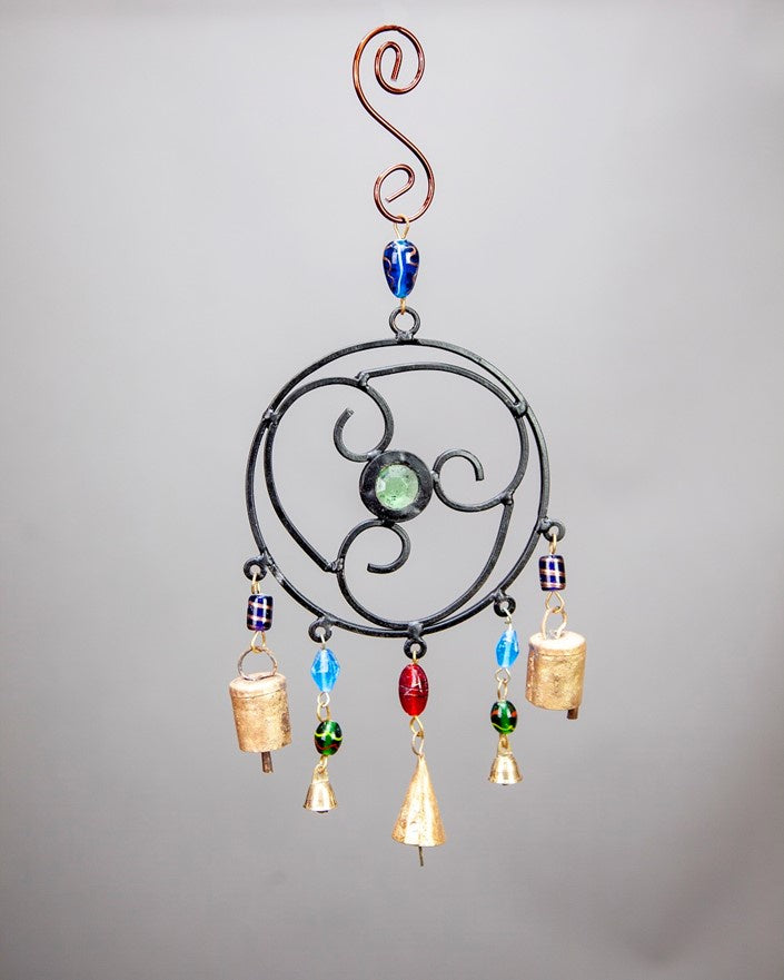 Celtic Wind Chime W/ Glass Accents