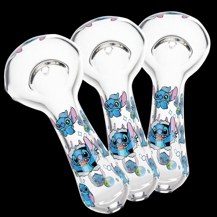 Little Blue Creature Glass Spoon Pipe | 4.5"
