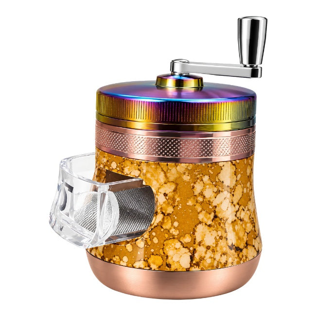 63MM 4PART POT SHAPE WITH HANDLE GRINDER