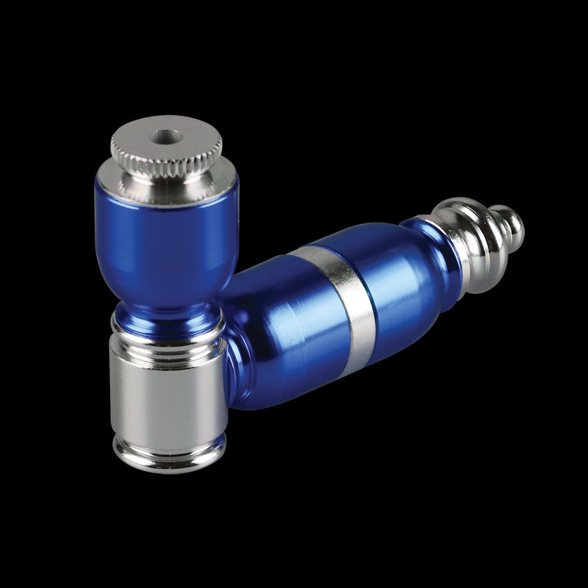 Mini Aluminum Hand Pipe with Screw-On Cap 3"