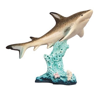Shark on Coral Statue 90200