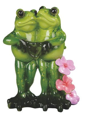 Frog Couple Sign of Love Statue 61284