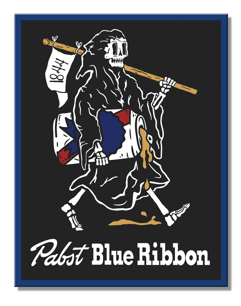 Pabst Reaper Tin Sign