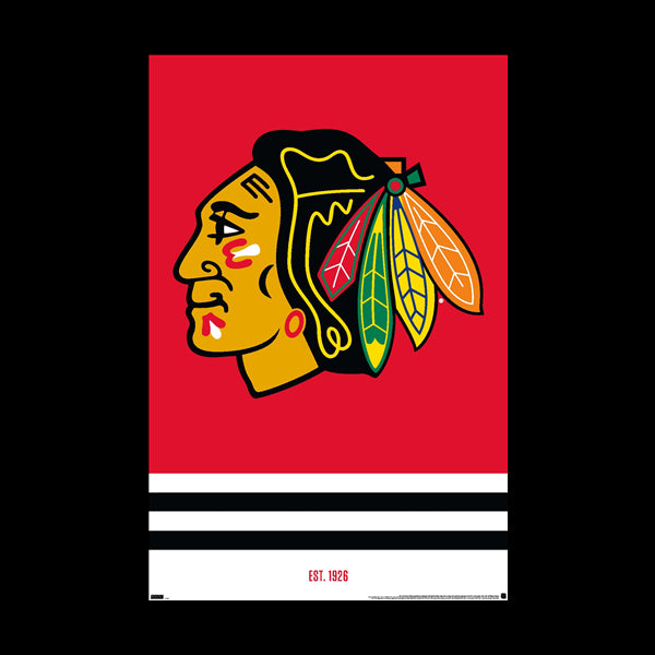 NHL Chicago Blackhawks Poster - Logo 21