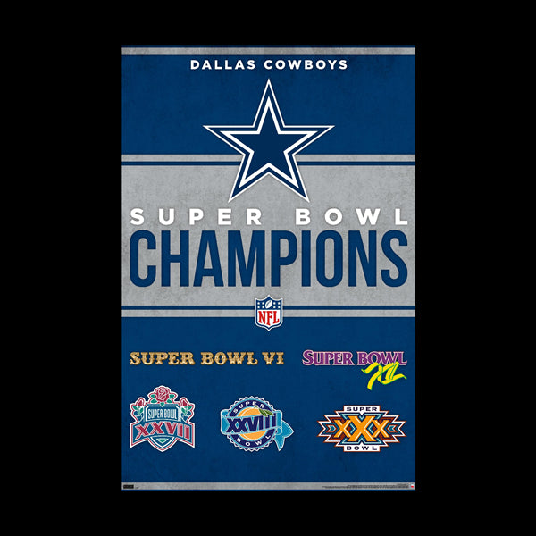 NFL Dallas Cowboys Poster - Champions 23