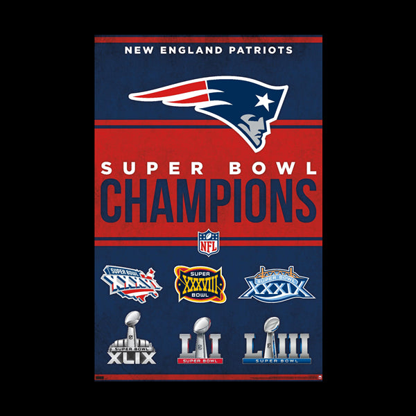 NFL New England Patriots Poster - Champions 23