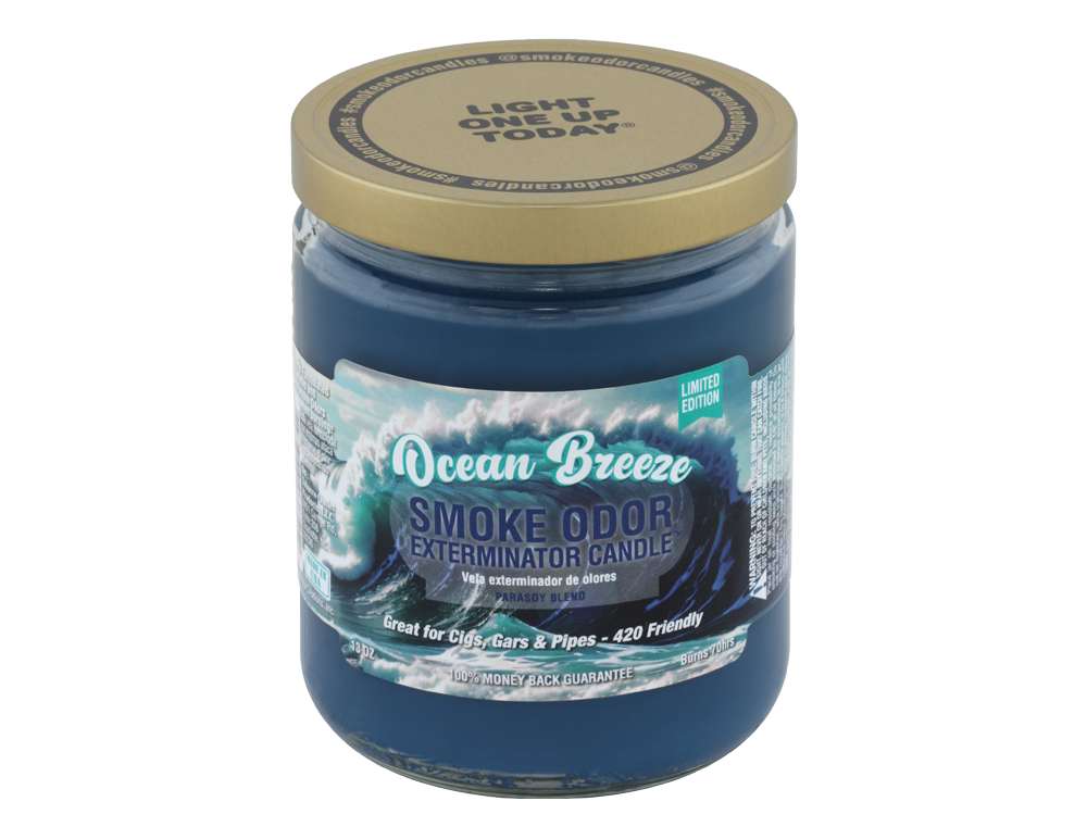 Ocean Breeze Smoke Odor Candle