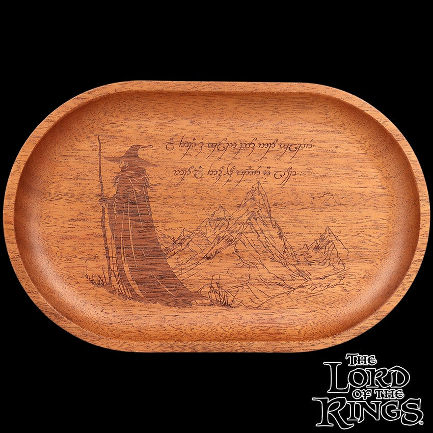 The Lord of the Rings Mahogany Wood Tray - Gandalf